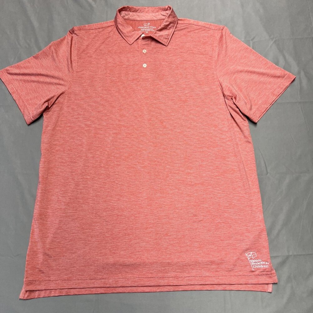 Vinyard Vines Performance Golf polo Men's Size XL Valero Benefit For Children